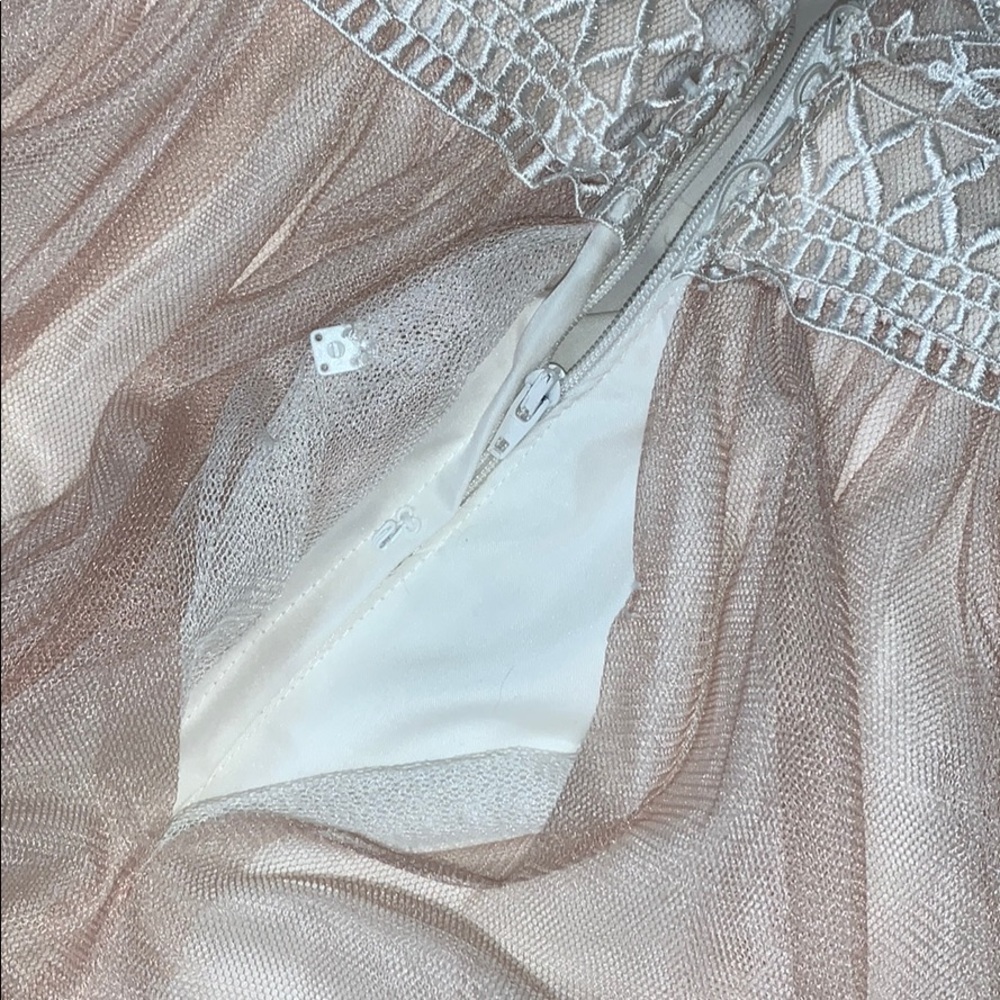 Mary’s Bridal Champagne Lace Sheer Wedding Dress - Picture 14 of 15